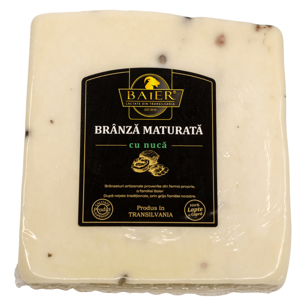 Brânză de capră maturată cu nucă Baier Lactate, 250g - imagine 2