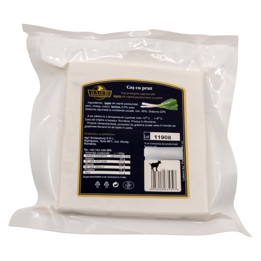 Caș de capră cu praz Baier Lactate, 200g - imagine 3